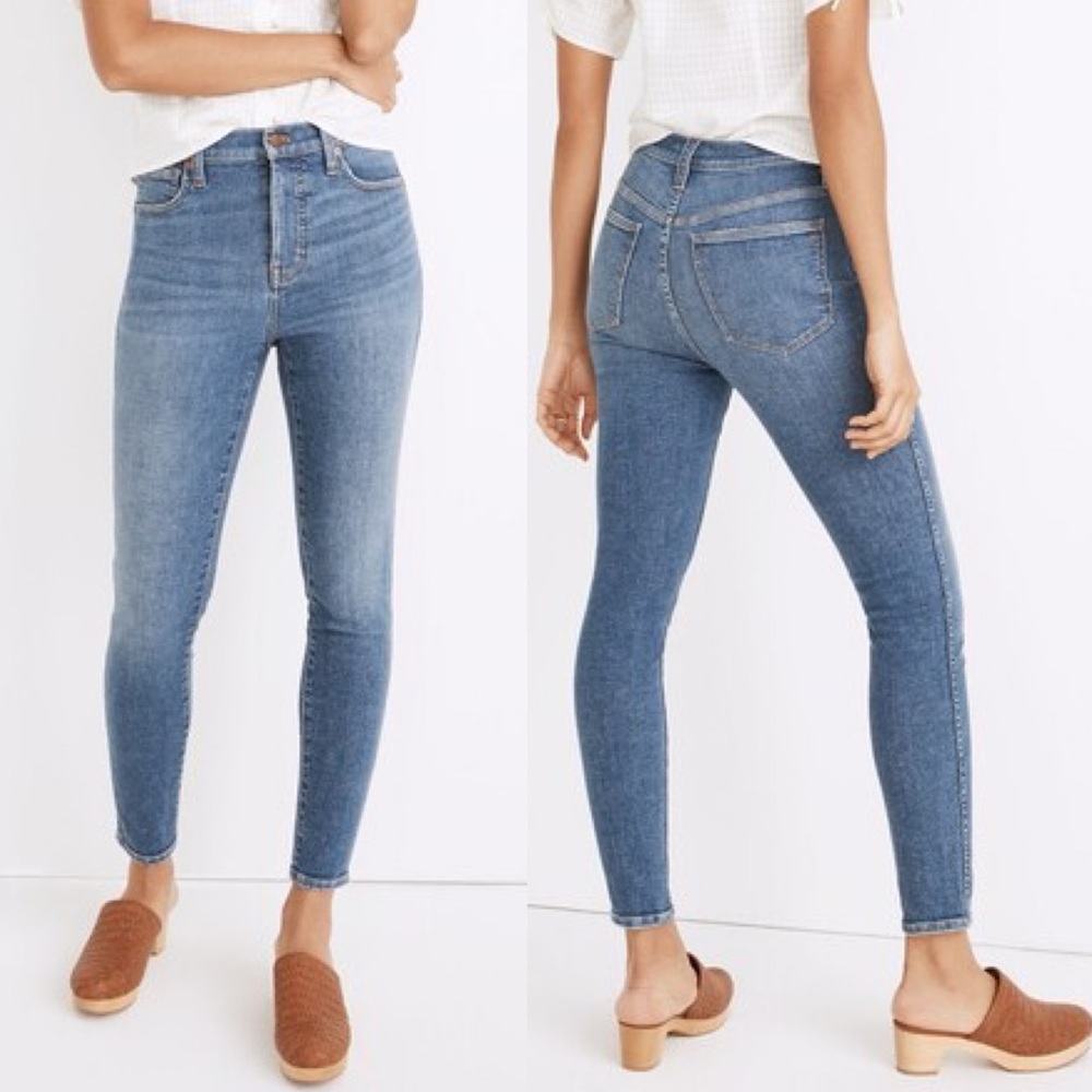 Madewell High-Rise Skinny Crop Jeans in Bradfield Wash $138 NWT See Size Info